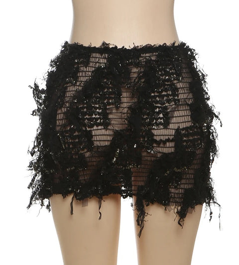 New Sexy Colorful Tassel Peach Hip Skirts CODE: KAR4901