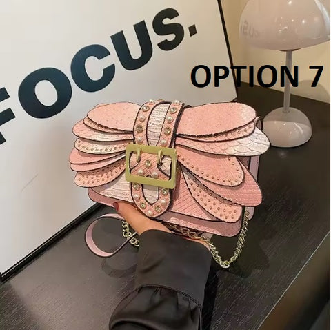 New Fashion Rivets Chain Small Square Bags CODE: KAR4903