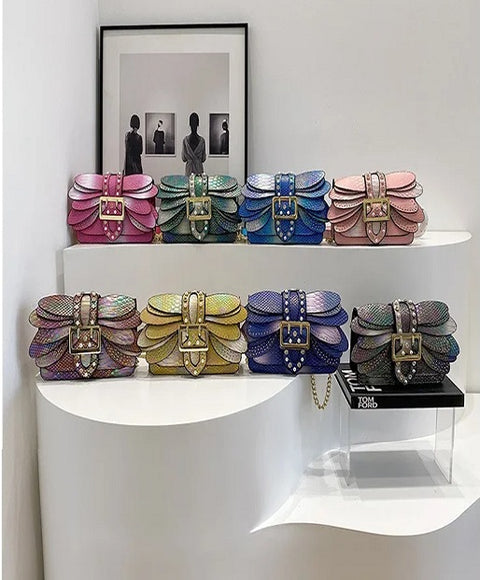 New Fashion Rivets Chain Small Square Bags CODE: KAR4903