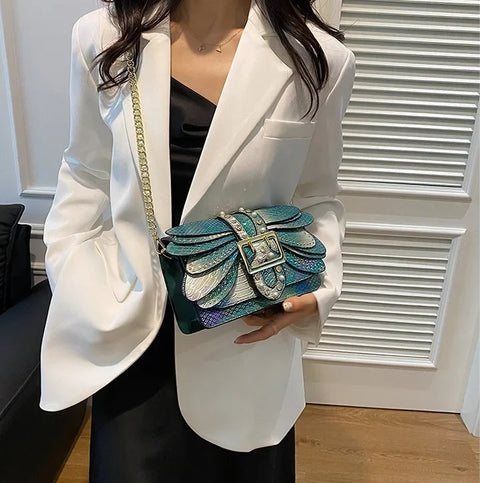 New Fashion Rivets Chain Small Square Bags CODE: KAR4903