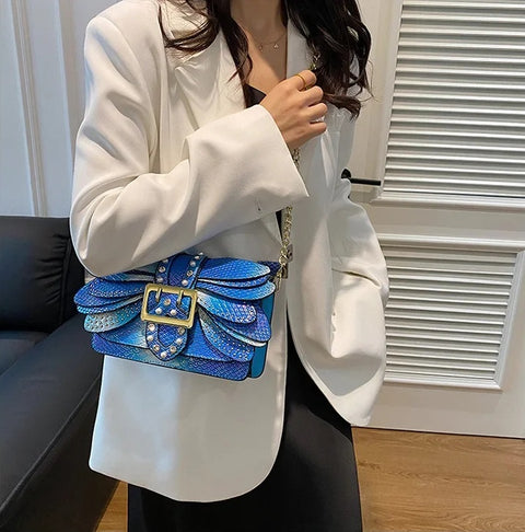 New Fashion Rivets Chain Small Square Bags CODE: KAR4903