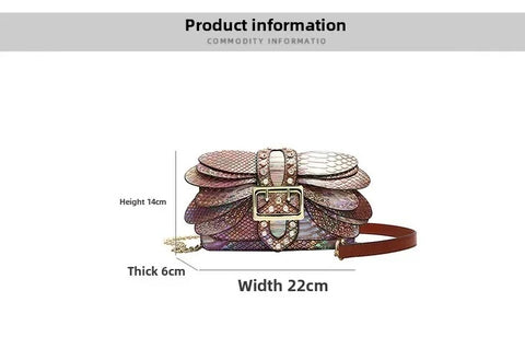 New Fashion Rivets Chain Small Square Bags CODE: KAR4903