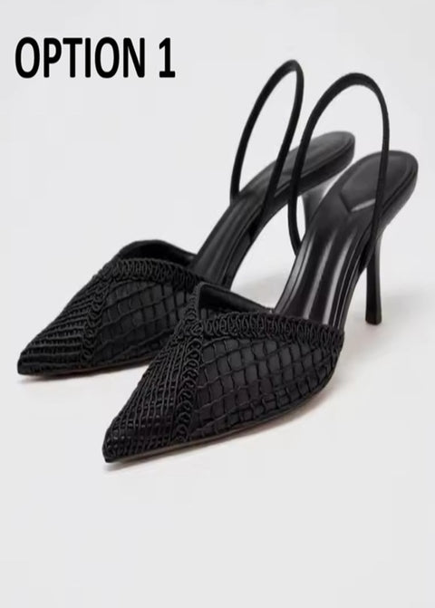New Fashion Comfort Pointed Toe Shallow High Heels CODE: KAR4908