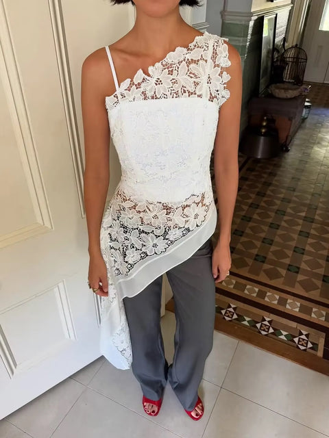 New Summer Temperament Asymmetrical High Waist Dress CODE: KAR4911