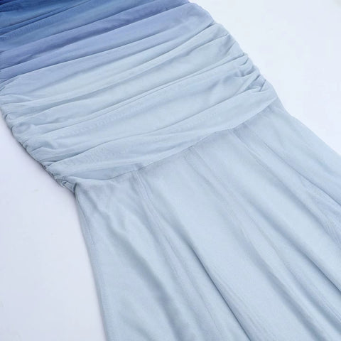 New Sexy Off Shoulder Tie Dye Patchwork Dress CODE: KAR4914