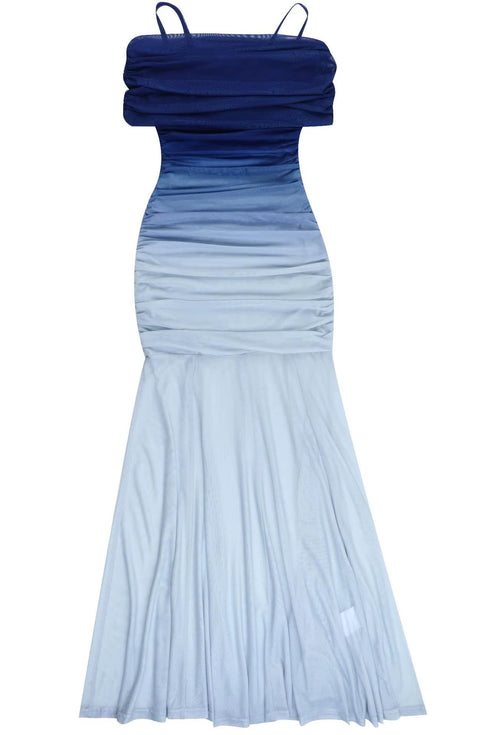 New Sexy Off Shoulder Tie Dye Patchwork Dress CODE: KAR4914