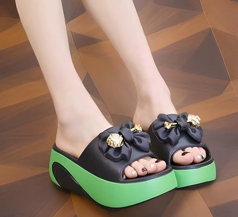 New Chunky Platform Flip Flops High Heel Slippers CODE: KAR4916