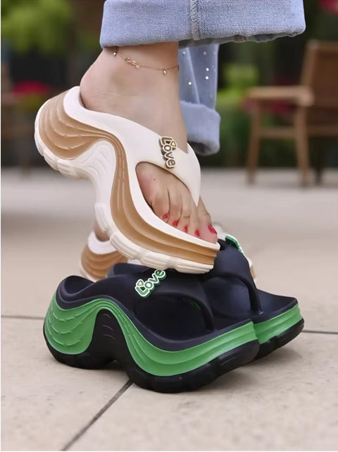 New Chunky Platform Flip Flops High Heel Slippers CODE: KAR4916