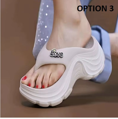 New Chunky Platform Flip Flops High Heel Slippers CODE: KAR4916