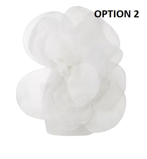 New Style Oblique Shoulder Decorative Flower Dress CODE: KAR4918