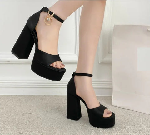 New 12cm Club Platform Thick Sole High Heels CODE: KAR4924