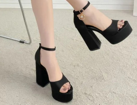 New 12cm Club Platform Thick Sole High Heels CODE: KAR4924