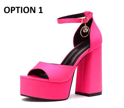 New 12cm Club Platform Thick Sole High Heels CODE: KAR4924