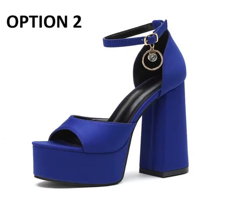 New 12cm Club Platform Thick Sole High Heels CODE: KAR4924