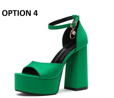 New 12cm Club Platform Thick Sole High Heels CODE: KAR4924