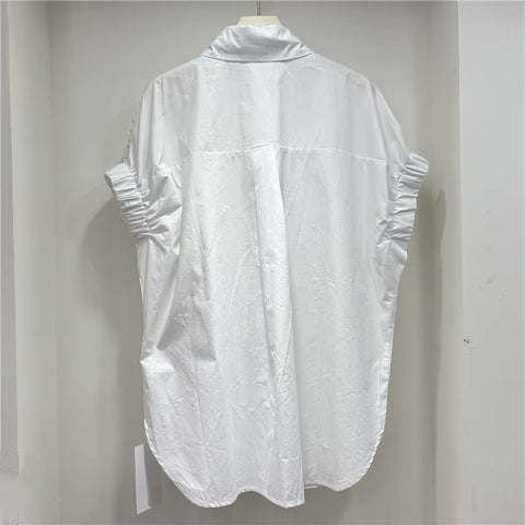 New Fashion Pearls Beads Stitch Casual Thin Tops CODE: KAR4928