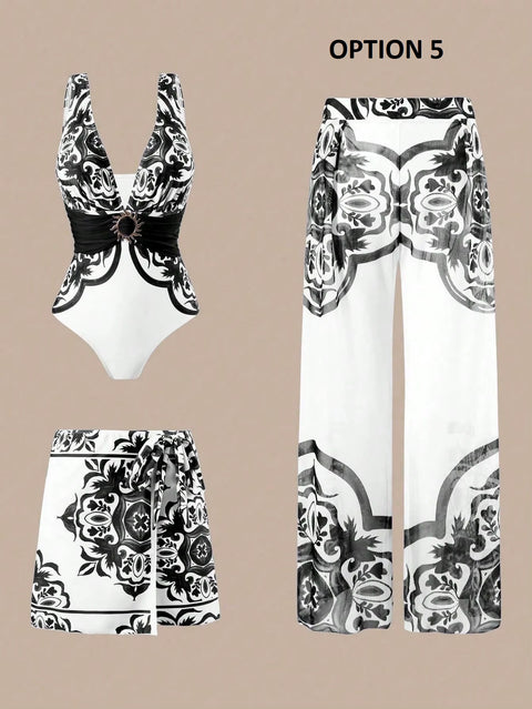 New Fashion Trend Sexy Three-piece Swimwear CODE: KAR4933