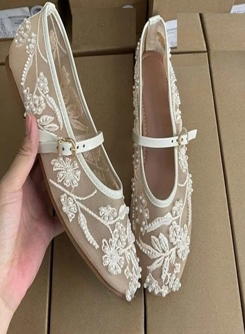 New Round Toe Belt Buckle Ballet Style Casual Flats CODE: KAR4938