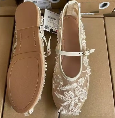 New Round Toe Belt Buckle Ballet Style Casual Flats CODE: KAR4938