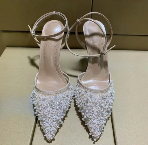New Ankle Strap Luxury Glitter Party Wedding High Heels CODE: KAR4939