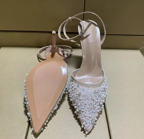 New Ankle Strap Luxury Glitter Party Wedding High Heels CODE: KAR4939