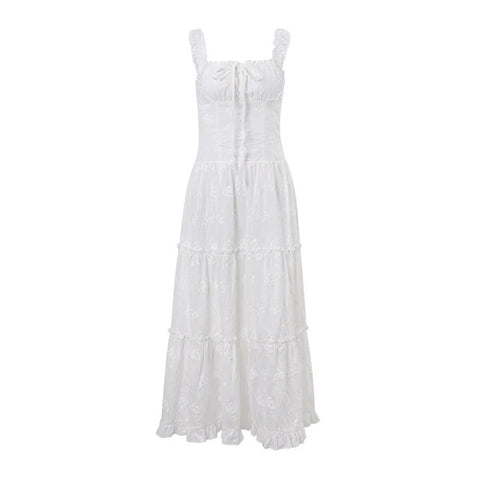 New Square-Neck Sleeveless Casual Long Maxi Dress CODE: KAR4942