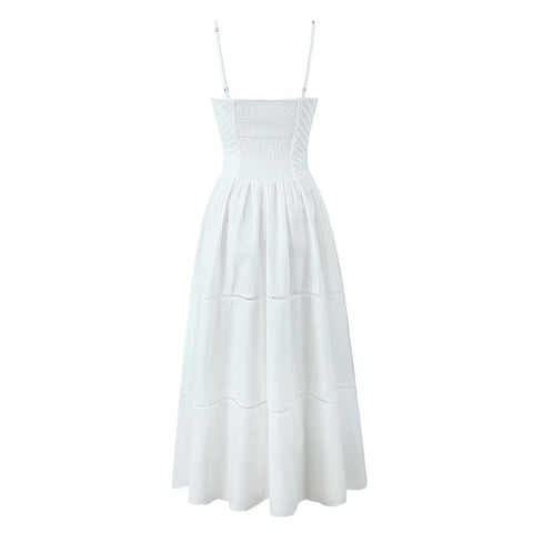 New Fashion Sweet Bow Lacing Chic Hollow Out Midi Dress CODE: KAR4943