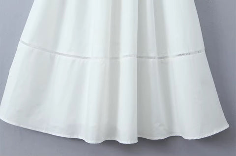 New Fashion Sweet Bow Lacing Chic Hollow Out Midi Dress CODE: KAR4943