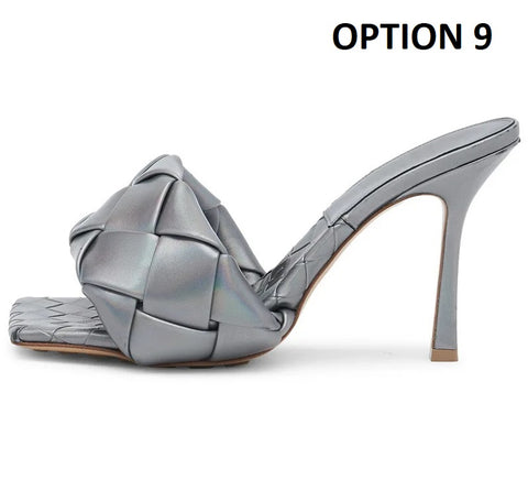 New Summer Fashion Square Toe Fluorescent High Heels CODE: KAR4951