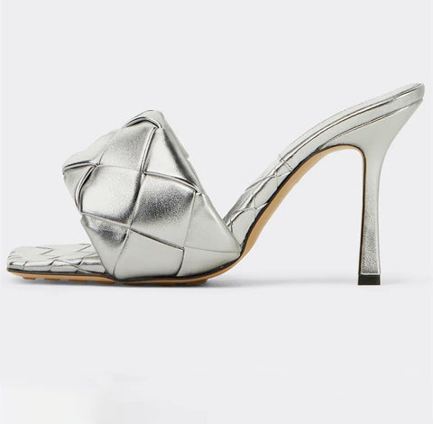 New Summer Fashion Square Toe Fluorescent High Heels CODE: KAR4951