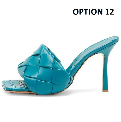 New Summer Fashion Square Toe Fluorescent High Heels CODE: KAR4951