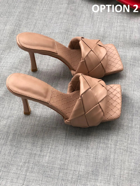 New Summer Fashion Square Toe Fluorescent High Heels CODE: KAR4951