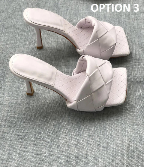 New Summer Fashion Square Toe Fluorescent High Heels CODE: KAR4951