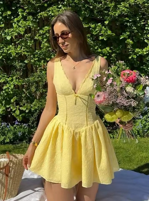 New Deep V Neck Sexy Mini Party Dress CODE: KAR4952