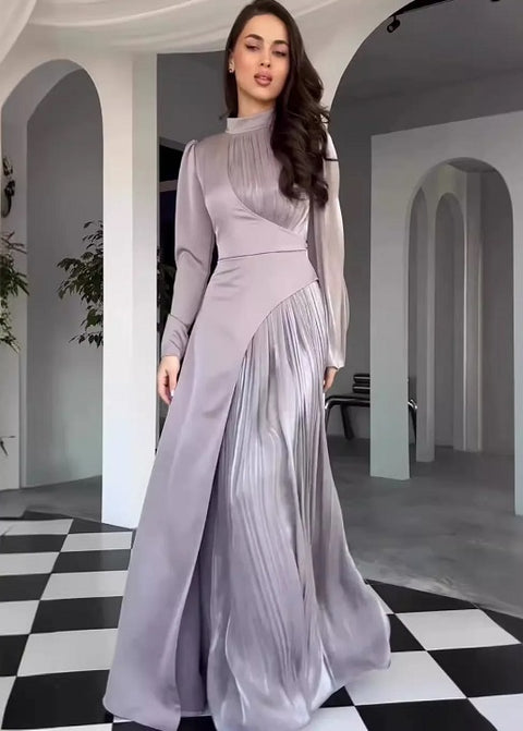 New Fashion Color Blocked  Slim Fit Elegant Retro Dress CODE: KAR4957
