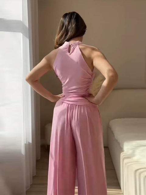 New Fashion Solid Top Pant Sets CODE: KAR4966