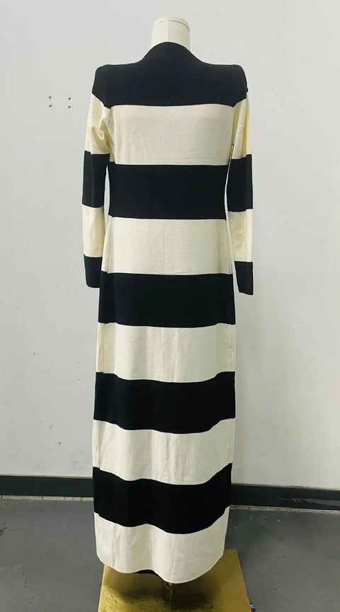 New Simple Style Long Sleeves Casual Long Dress CODE: KAR4979