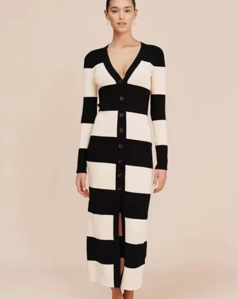 New Simple Style Long Sleeves Casual Long Dress CODE: KAR4979