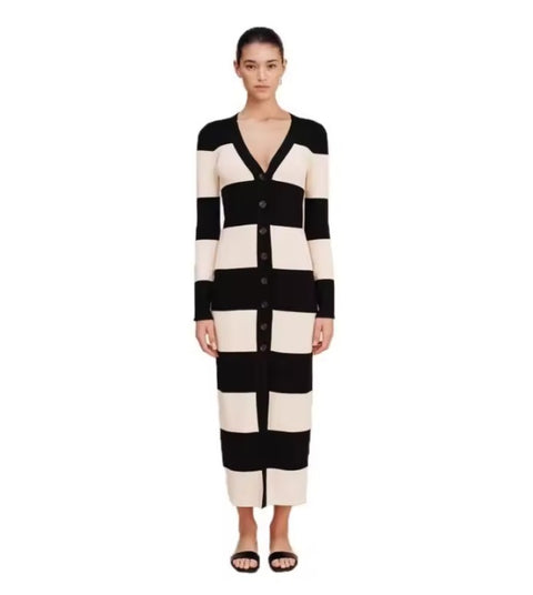 New Simple Style Long Sleeves Casual Long Dress CODE: KAR4979