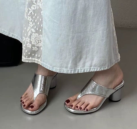 New Fashion Flip flops Elegant Round Heels CODE: KAR4981
