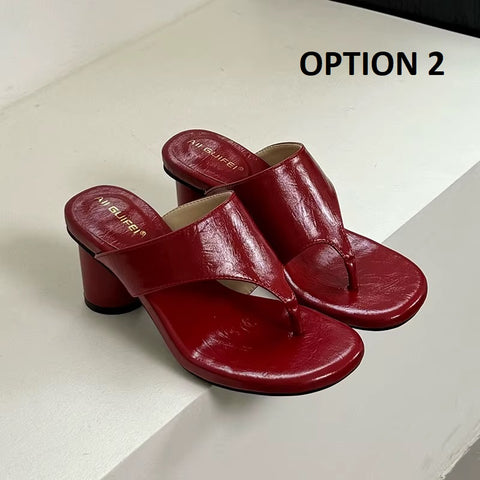 New Fashion Flip flops Elegant Round Heels CODE: KAR4981