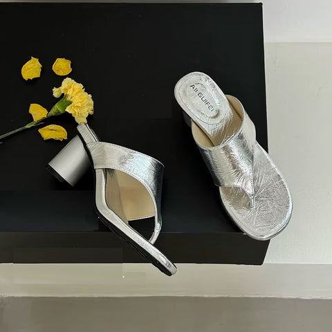 New Fashion Flip flops Elegant Round Heels CODE: KAR4981