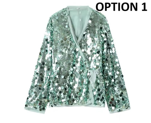 New Long Sleeve V Neck Casual Loose Outerwear CODE: KAR4983