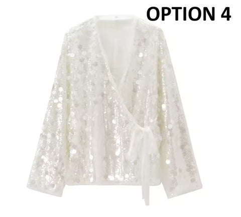 New Long Sleeve V Neck Casual Loose Outerwear CODE: KAR4983