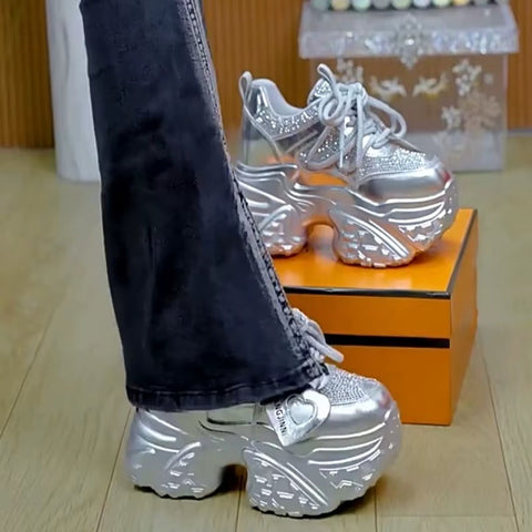 New Fashion Designer Luxury Crystal Casual Shoes SIZE: 39 CODE: READY1772