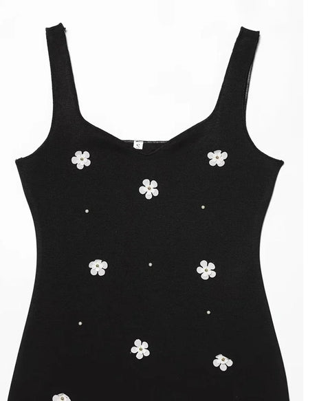 New Floral Print Fitted Waist Backless Long Dress CODE: KAR4997