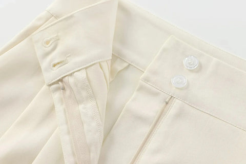 New Casual Series Blended Double Breasted Two-piece Set CODE: KAR5010