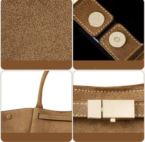 New Fashion Niche Design Imitation Suede Tote Bag CODE: KAR5012