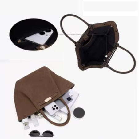 New Fashion Niche Design Imitation Suede Tote Bag CODE: KAR5012