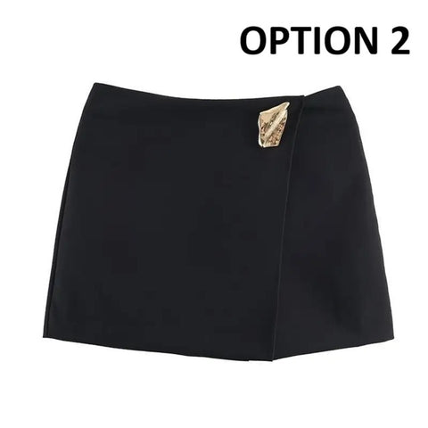 New Daily Commute Asymmetrical Short Skirt CODE: KAR5024